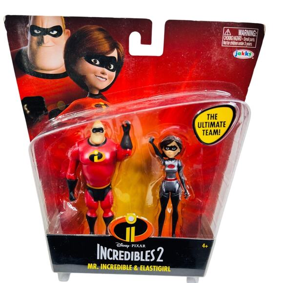Disney Incredibles 2 Elastigirl & Mr. Incredible 4 Scale Action Figure 2pk - Picture 3 of 8